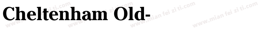 Cheltenham Old字体转换